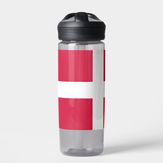 Bouteille d'eau avec drapeau du Danemark (Extérieur)