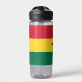 Bouteille d'eau avec drapeau du Ghana (Extérieur)