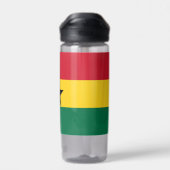 Bouteille d'eau avec drapeau du Ghana (Arrière)