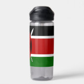 Bouteille d'eau avec drapeau du Kenya (Arrière)
