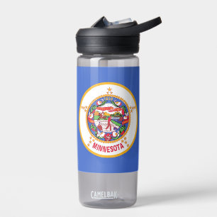 Bouteille d'eau avec drapeau du Minnesota, États-U