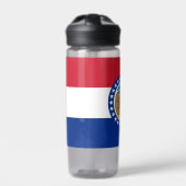 Bouteille d'eau avec drapeau du Missouri, États-Un (Extérieur)