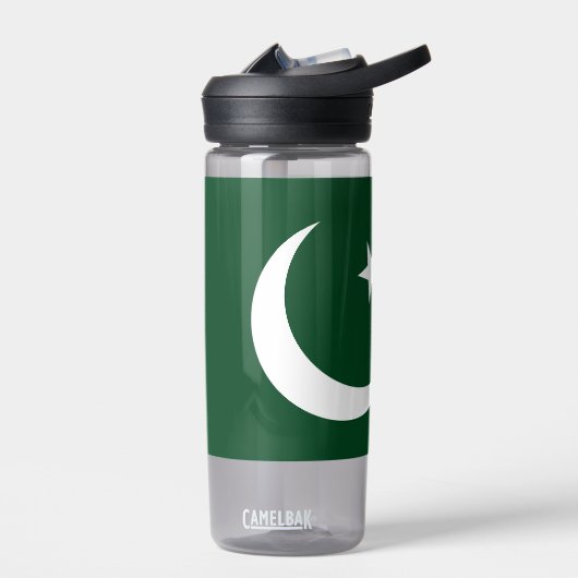Bouteille d'eau avec drapeau du Pakistan (Gauche)
