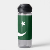 Bouteille d'eau avec drapeau du Pakistan (Arrière)