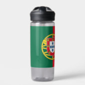 Bouteille d'eau avec drapeau du Portugal (Extérieur)
