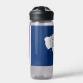 Bouteille d'eau avec drapeau du Wyoming, États-Uni (Extérieur)