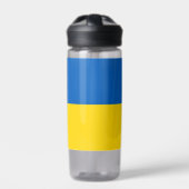 Bouteille d'eau avec drapeau d'Ukraine (Extérieur)