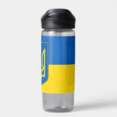 Bouteille d'eau avec drapeau d'Ukraine (Arrière)