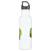 Bouteille d'eau avec elfe glacé dans les bois (Dos)