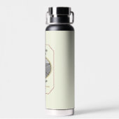 Bouteille d'eau avec étiquette de vin (Arrière)