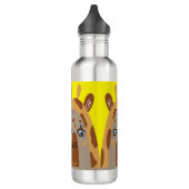 Bouteille d'eau avec Giraffe comique (Gauche)