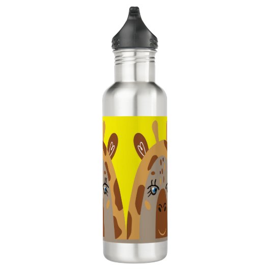 Bouteille d'eau avec Giraffe comique (Droite)