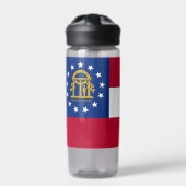 Bouteille d'eau avec le drapeau de Georgia State,  (Extérieur)