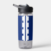 Bouteille d'eau avec le drapeau de la ville de Qué (Droite)