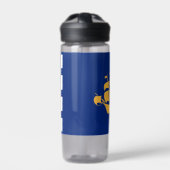 Bouteille d'eau avec le drapeau de la ville de Qué (Extérieur)