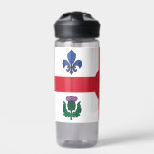 Bouteille d'eau avec le drapeau de Montréal, Québe (Extérieur)