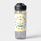 Bouteille d'eau avec le drapeau de Rhode Island, É (Extérieur)