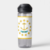 Bouteille d'eau avec le drapeau de Rhode Island, É (Arrière)