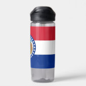 Bouteille d'eau avec le drapeau du Missouri, États (Arrière)