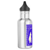 Bouteille d'eau avec motif de chat (Gauche)