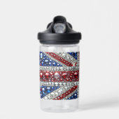 Bouteille d'eau avec motif de couleurs britannique (Avant)