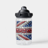 Bouteille d'eau avec motif de couleurs britannique (Salle de sport)