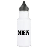 Bouteille d'eau avec texte pour hommes de couleur (Droite)