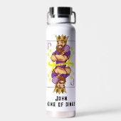 Bouteille D'eau Avec texte 👑 Roi des dinks - pickleball (Arrière)