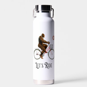 Bouteille D'eau Aventure cycliste amusante de Bigfoot rétro