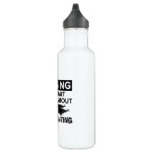 Bouteille D'eau Avertissement Mon Début Parler Chasse Fantôme Chas (Droite)