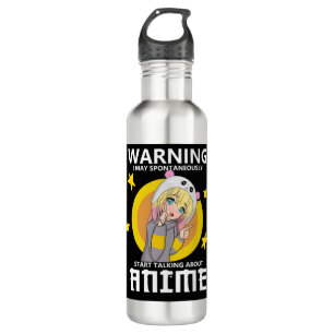 Bouteille D'eau avertissement peut commencer à parler de anime