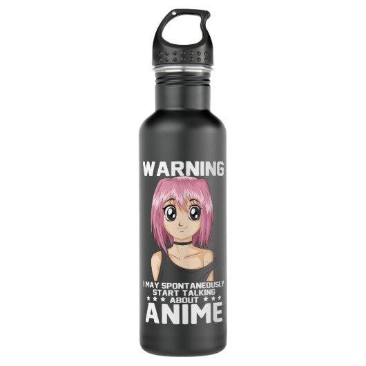 Bouteille D'eau avertissement peut commencer à parler de anime (Devant)