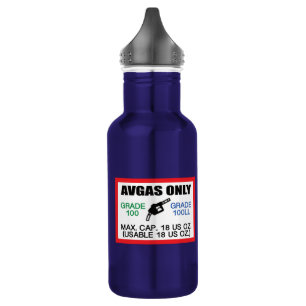 Bouteille D'eau AVGAS / carburant 100LL uniquement