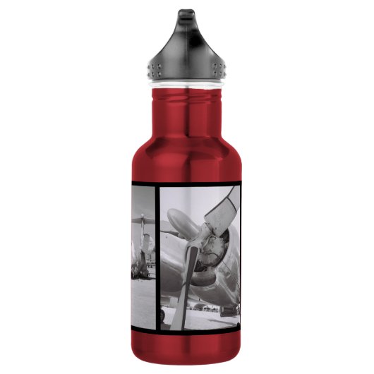 Bouteille D'eau Avion rouge (Droite)