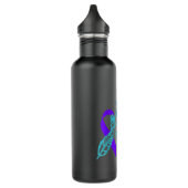 Bouteille D'eau Awareness ribbon - butterflys - suicide prevention (Gauche)