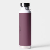 Bouteille D'eau Bachelor Fuchsia Baiser et noir Monogramme moderne (Gauche)