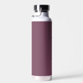 Bouteille D'eau Bachelor Fuchsia Baiser et noir Monogramme moderne (Plage)
