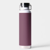 Bouteille D'eau Bachelor Fuchsia Baiser et noir Monogramme moderne (Arrière)