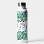 Bouteille D'eau Bachelorette Fête Cadeaux Thème Tropical<br><div class="desc">Vous planifiez un mariage à la plage en Floride ou fêter avec un thème mariage tropical? Cette bouteille d'eau en métal isolée personnalisée est un choix amusant et pratique pour vos idées cadeaux de mariage de fête ou de femme d'honneur ! Avec l'expression "Team Bride" avec votre nom personnalisé, un...</div>