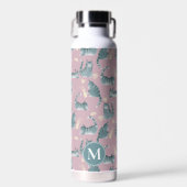 Bouteille D'eau Bad Grey Tabby Chats Frappe Stuff Over & Monogramm (Avant)