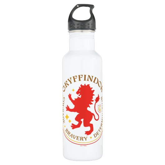Bouteille D'eau Badge de fierté de la maison GRYFFINDOR™ Red Lion (Devant)