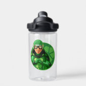 Bouteille D'eau Badge vert Carapace (Salle de sport)