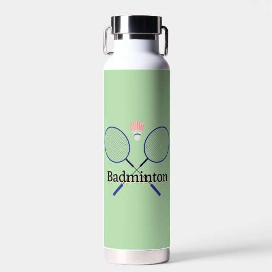 Bouteille D'eau Badminton Design (Avant)