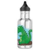 Bouteille D'eau Baguettes mignonnes grillant des marshmallows dess (Droite)