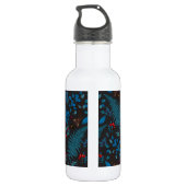 Bouteille D'eau Baies forestières, feuilles et boeufs 1 (Dos)