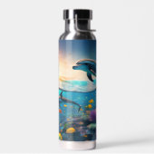 Bouteille D'eau Baignade Les Dauphins D'Océan (Gauche)