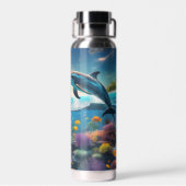 Bouteille D'eau Baignade Les Dauphins D'Océan (Arrière)