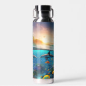 Bouteille D'eau Baignade Les Dauphins D'Océan (Avant)