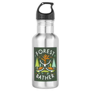 Bouteille D'eau Baigneuse de forêt cubiste