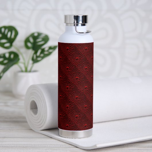 Bouteille D'eau Baisses d'eau sur le métal Crimson (Yoga)